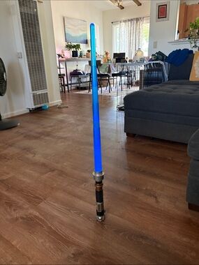 2004 Star Wars Blue Lightsaber ObiWan Kenobi Y2K era